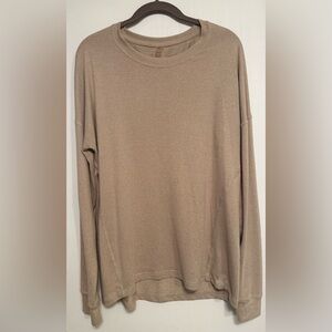 Kyodan Taupe Lightweight Women’s Long Sleeve Knit Top | Size Medium